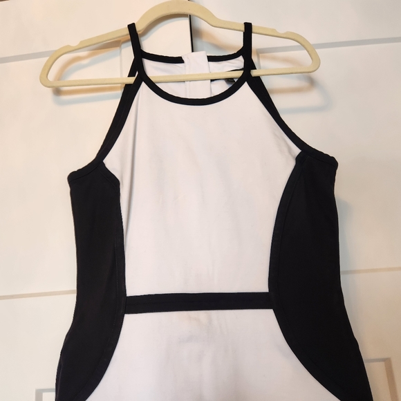 Banana Republic Factory Woman's Dress sz 6 Black White Sheath Bodycon Sleeveless - Picture 5 of 9